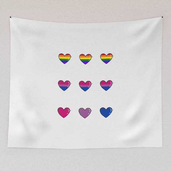 Item preview, Bisexual pride hearts ♡ designed and sold by xSt4rdustxart.