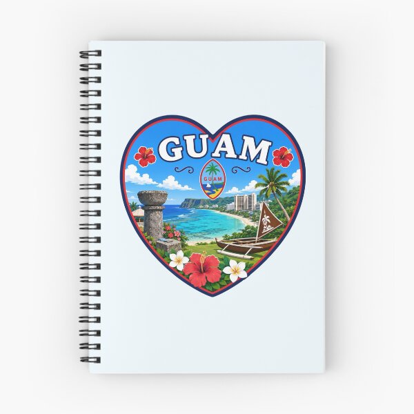 Item preview, Guam Heart Shape Design designed and sold by Myra365Art.