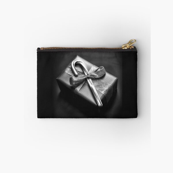 Item preview, Elegant Candy Cane Gift Box Black and White Christmas Illustration designed and sold by inkoutninja.