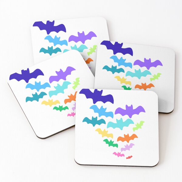 Item preview, Rainbow Bat Flock  designed and sold by AnimaliaStar.