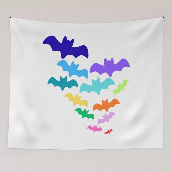 Item preview, Rainbow Bat Flock designed and sold by AnimaliaStar.
