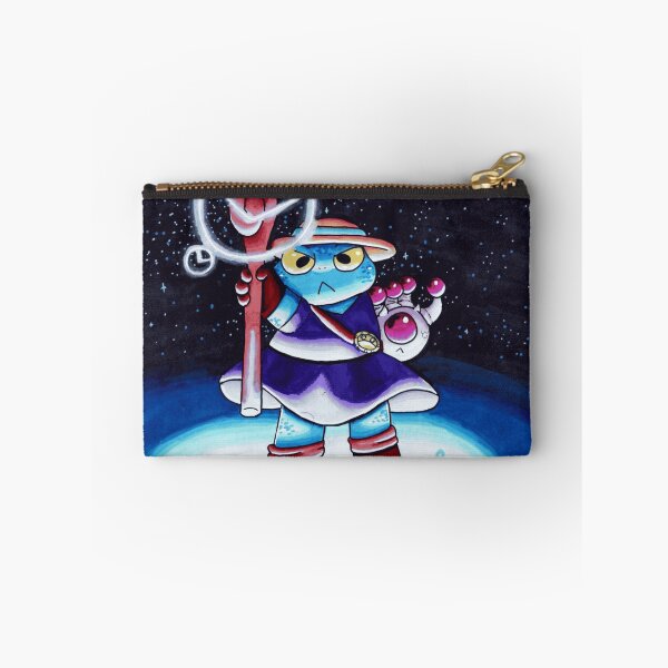 Item preview, Blue Time Wizard Frog holding Magic Clock Staff designed and sold by Dapper-Frog.