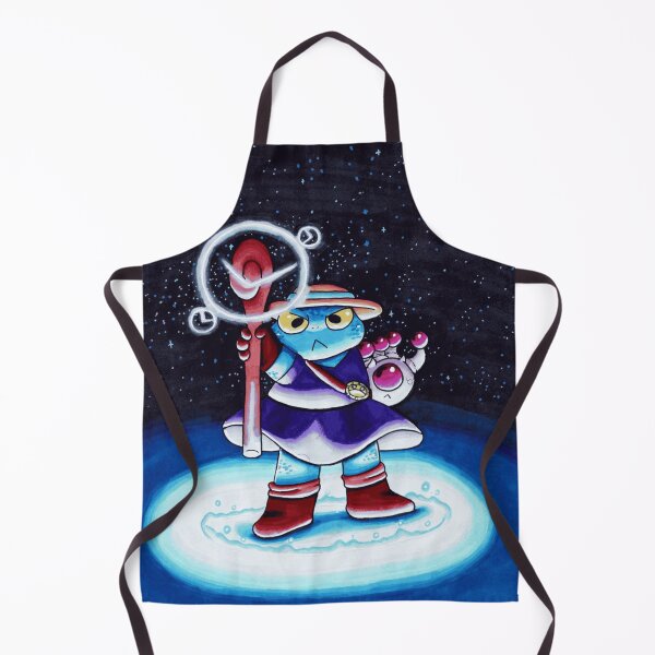 Item preview, Blue Time Wizard Frog holding Magic Clock Staff designed and sold by Dapper-Frog.