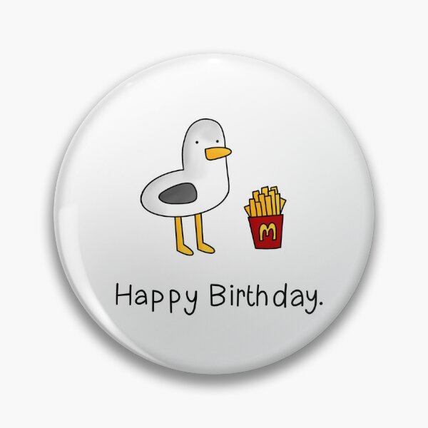 Item preview, Seagull with chips birthday designed and sold by IslaParkArt.