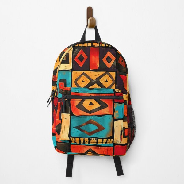 Item preview, African Art Red, Yellow, And Aqua Designs Pattern designed and sold by DEC02.
