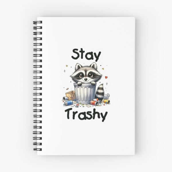 Item preview, Stay Trashy Raccoon Sticker | Cute Trash Panda | Funny Kawaii Raccoon in Trash Can designed and sold by RJACreative.
