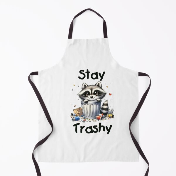 Item preview, Stay Trashy Raccoon Sticker | Cute Trash Panda | Funny Kawaii Raccoon in Trash Can designed and sold by RJACreative.