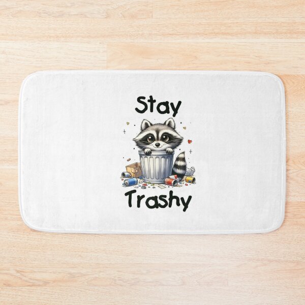 Item preview, Stay Trashy Raccoon Sticker | Cute Trash Panda | Funny Kawaii Raccoon in Trash Can designed and sold by RJACreative.