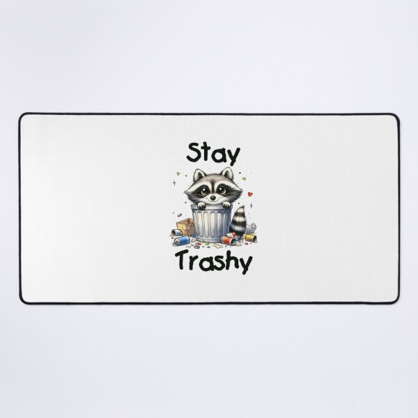 Item preview, Stay Trashy Raccoon Sticker | Cute Trash Panda | Funny Kawaii Raccoon in Trash Can designed and sold by RJACreative.