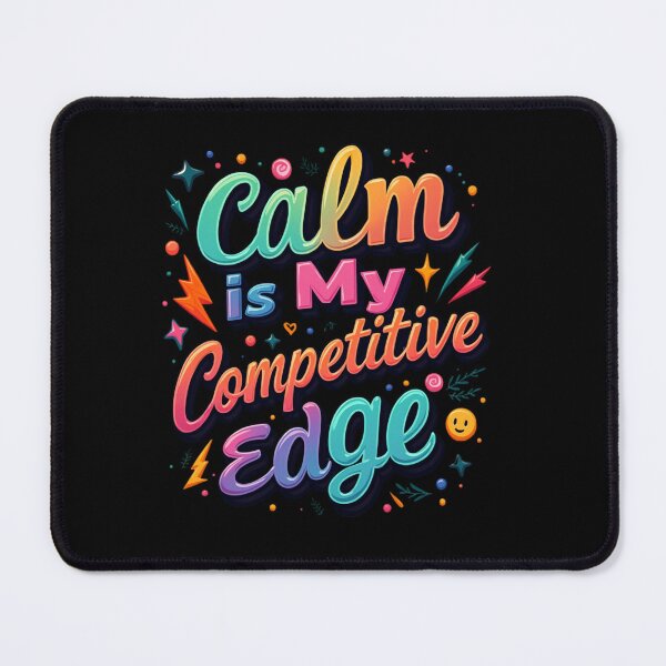 Item preview, Calm Is My Competitive Edge. Colorful Motivational Typography Quote  designed and sold by Aarvya Fashion Club ( A.F.C ).