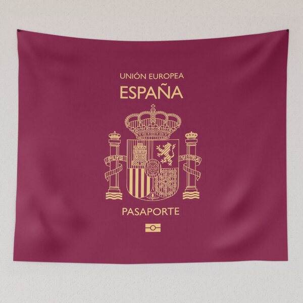 Item preview, Spanish Passport Inspired Design – España Burgundy Gold designed and sold by StepInShirts.