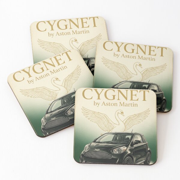 Item preview, Aston Martin Cygnet Art Deco Style Swan Advert designed and sold by Dimensionality.