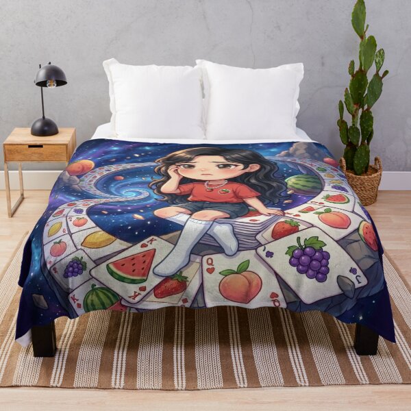 Item preview, Cosmic Fruit Poker Card Fantasy Girl Art Decor designed and sold by Azurart2.