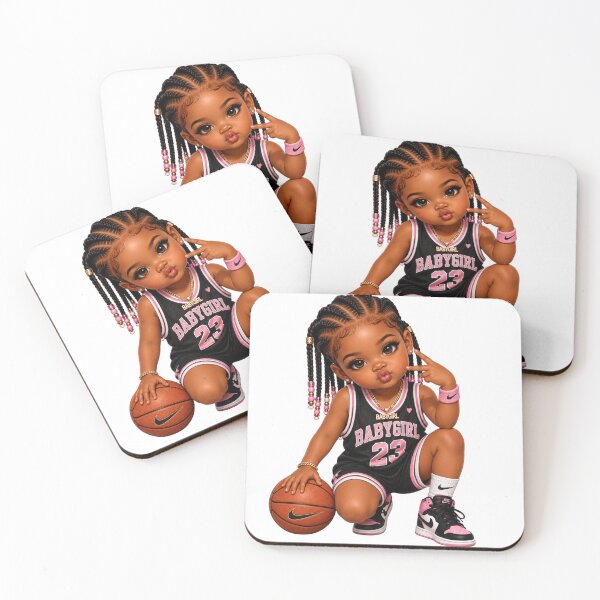 Item preview, Cool Black Girl Basketball Player Clipart | Cute Basketball Chibi PNG | Sports Girl Illustration designed and sold by MissDJLI.