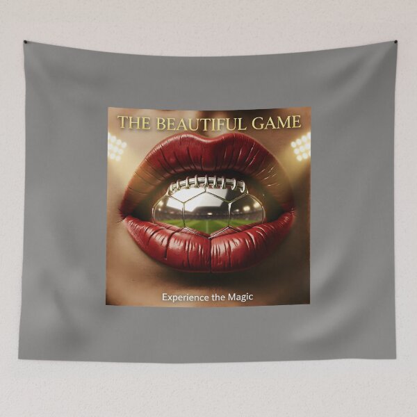 Item preview, The Beautiful Game World Cup Final Memorabilia: Surreal High-Fashion Luxury Football Poster designed and sold by Creative-RE.