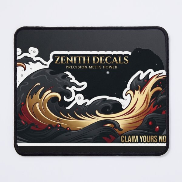 Item preview, Zenith Decals Japanese Waves Precision Meets Power Aesthetic Sticker designed and sold by zenithdecalco.