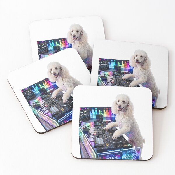 Item preview, DJ Poodle designed and sold by PictoVibe.