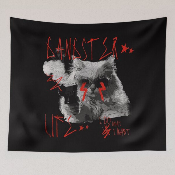 Item preview, Gangster Cat MEME FUNNY designed and sold by delllsdesigns.