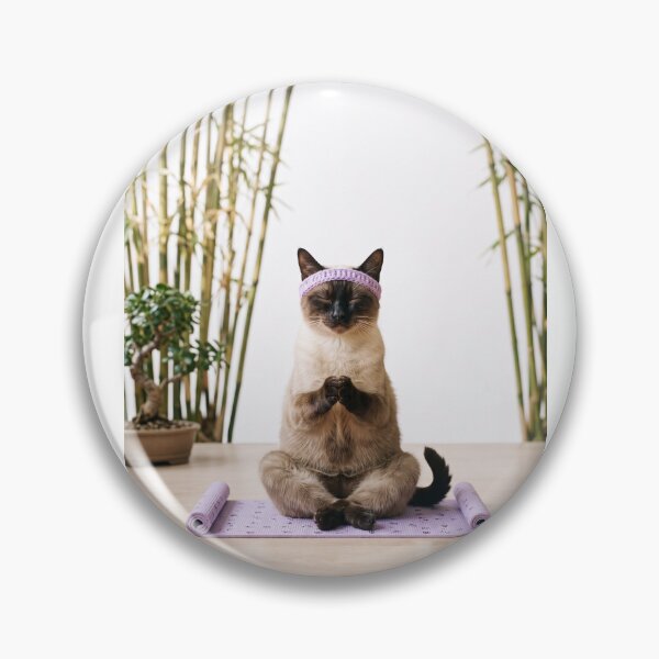 Item preview, Yoga Siamese Cat designed and sold by PictoVibe.