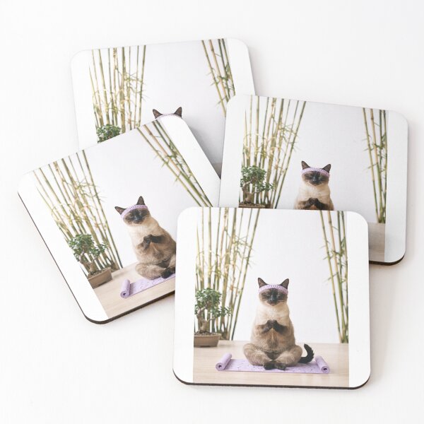 Item preview, Yoga Siamese Cat designed and sold by PictoVibe.