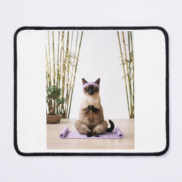 Item preview, Yoga Siamese Cat designed and sold by PictoVibe.