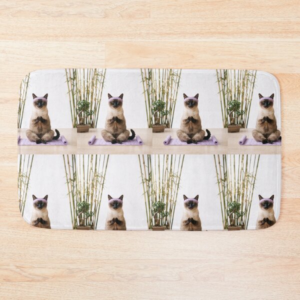 Item preview, Yoga Siamese Cat designed and sold by PictoVibe.