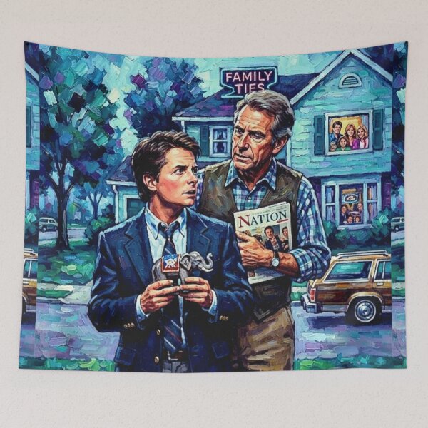 Item preview, Family Ties Generation Gap Fine Art Tribute designed and sold by Art's Diner.