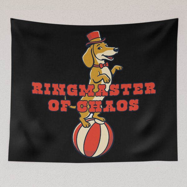 Item preview, Ringmaster of Chaos Circus Dachshund designed and sold by JoseloRochaArt.