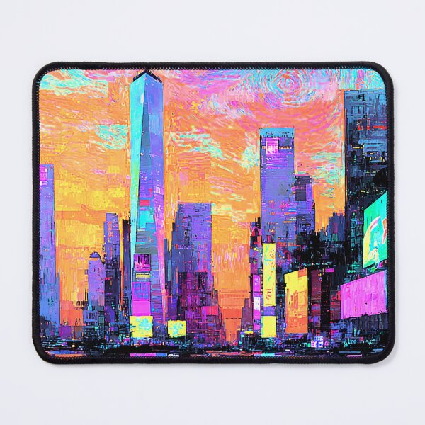 Item preview, Cyberpunk Futuristic City In Surreal Neon-Like Hues designed and sold by DEC02.