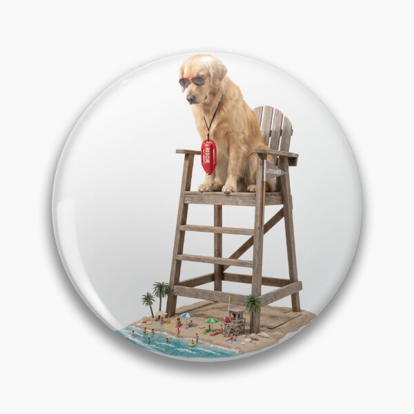 Item preview, Lifeguard Golden Retriever designed and sold by PictoVibe.