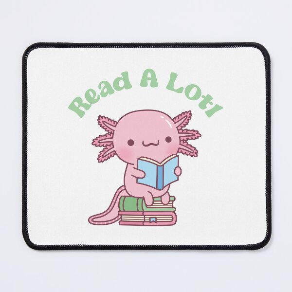 Artikelvorschau, Süß, viel lesen wie ein Axolotl, Buchliebhaber, lustig entworfen und verkauft von rustydoodle.