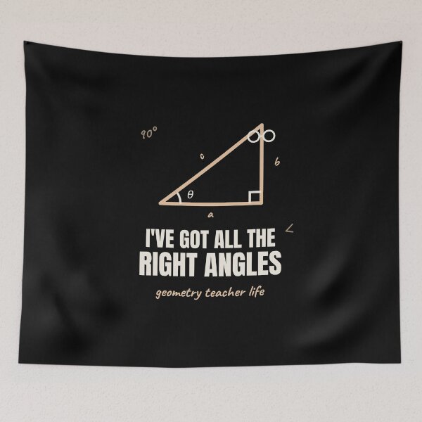 Item preview, Geometry Teacher All The Right Angles designed and sold by The Cozy Design Studio.