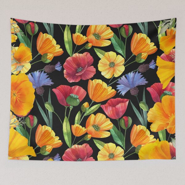 Item preview, Poppies Galore designed and sold by MountainRoisin.