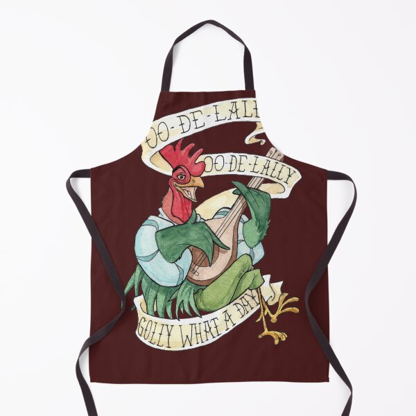 Item preview, Alan-A-Dale Rooster OO-De-Lally Golly What A Day Tattoo Watercolor Painting Robin Hood Men Logo Music designed and sold by KaseyGreenfel.
