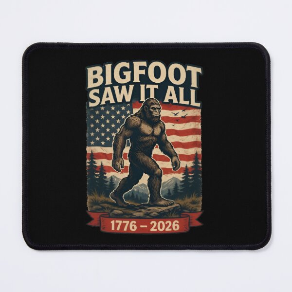 Item preview, Bigfoot Saw It All 1776-2026, America 250th Anniversary Bigfoot, Patriotic Sasquatch Vintage designed and sold by Zizo-DR44.