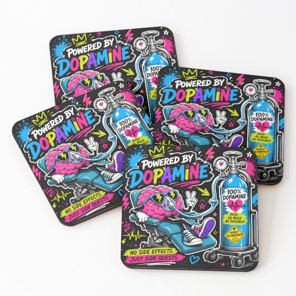 Item preview, Powered by Dopamine – Funny ADHD Brain Design | Neurodiversity Gift designed and sold by CollectionsJEm.