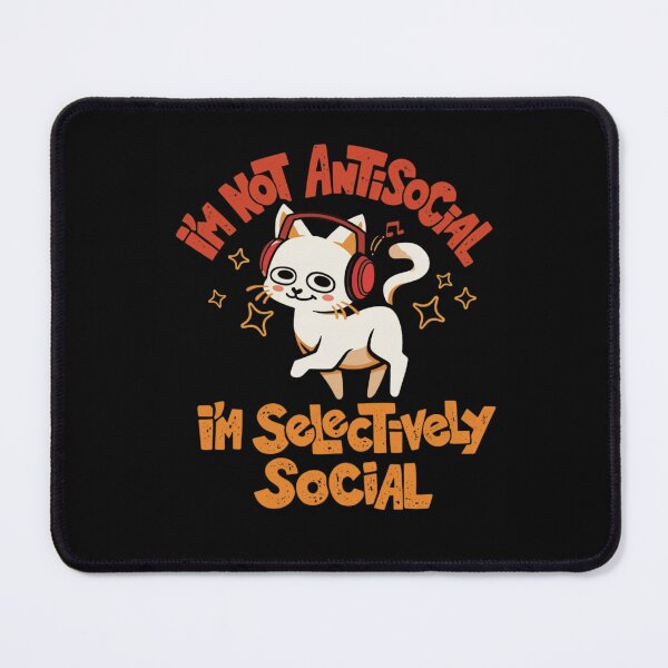Item preview, Retro Groovy Cat Selectively Social Introvert Aesthetic designed and sold by haitrieuic96.