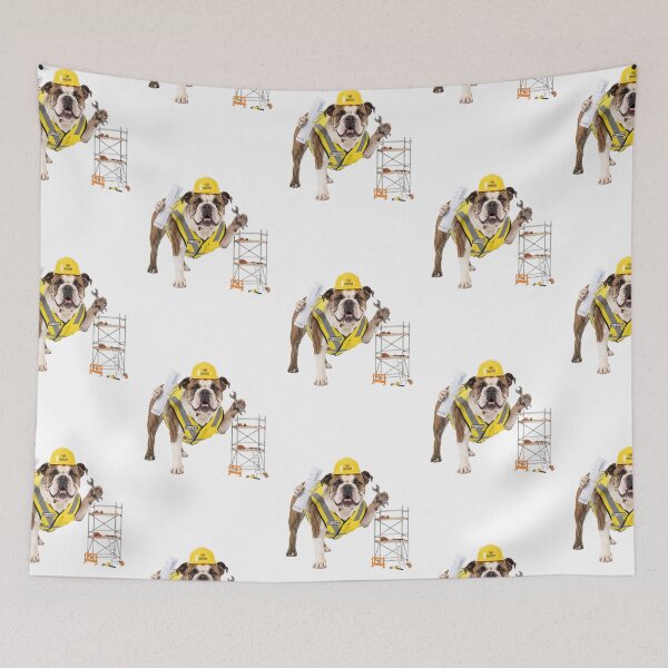 Item preview, Construction Bulldog designed and sold by PictoVibe.