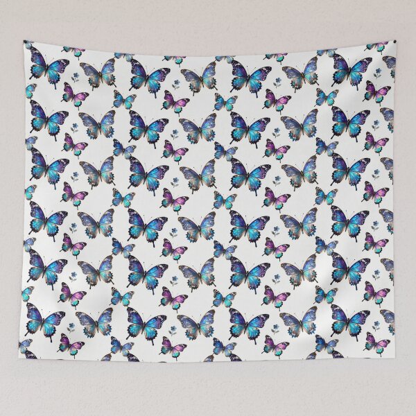 Item preview, Cybernetic Butterfly Garden Seamless Pattern designed and sold by GalacticLabs.