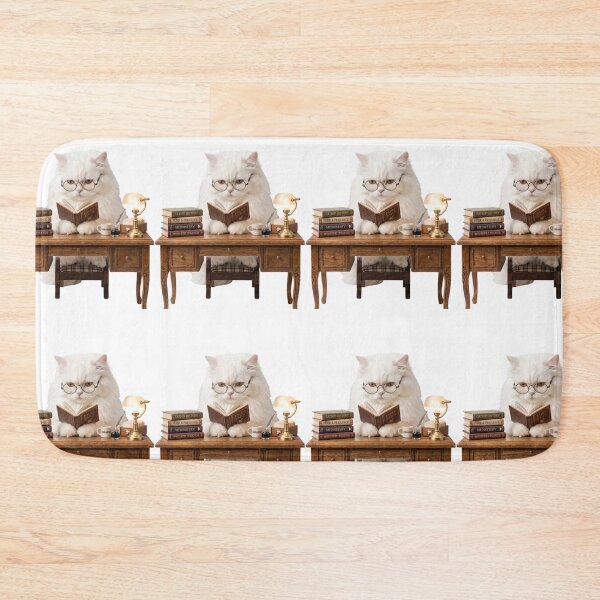 Item preview, Librarian Persian Cat designed and sold by PictoVibe.