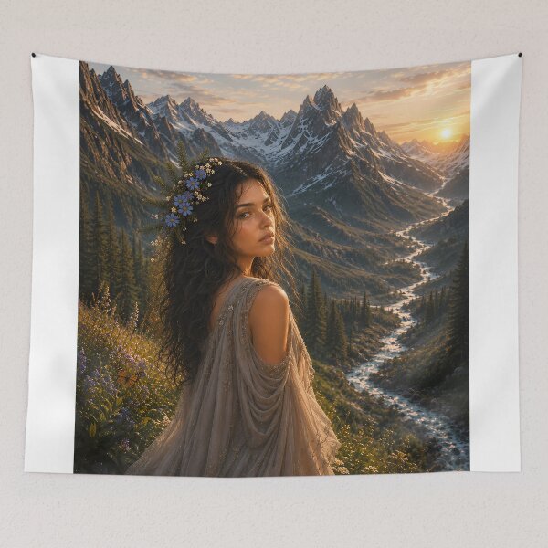 Item preview, Alpine Wildflower Muse designed and sold by wildformreverie.