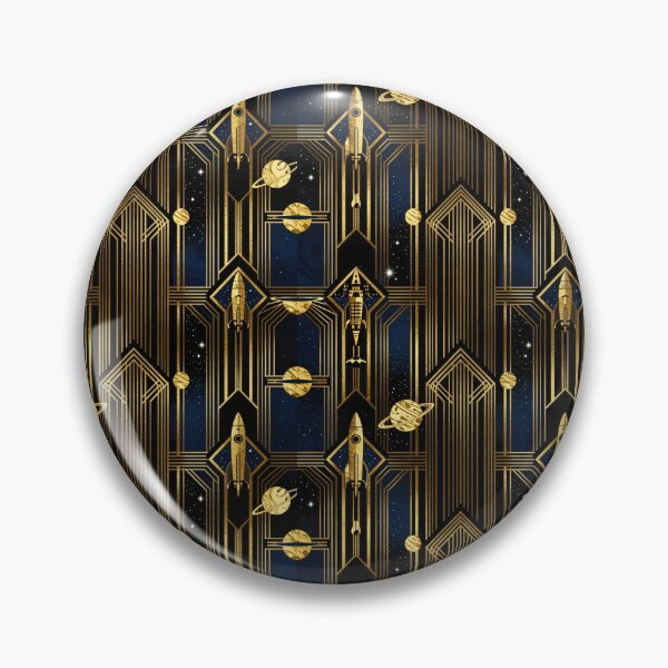 Item preview, Art Deco Galactic Luxe Seamless Pattern designed and sold by GalacticLabs.