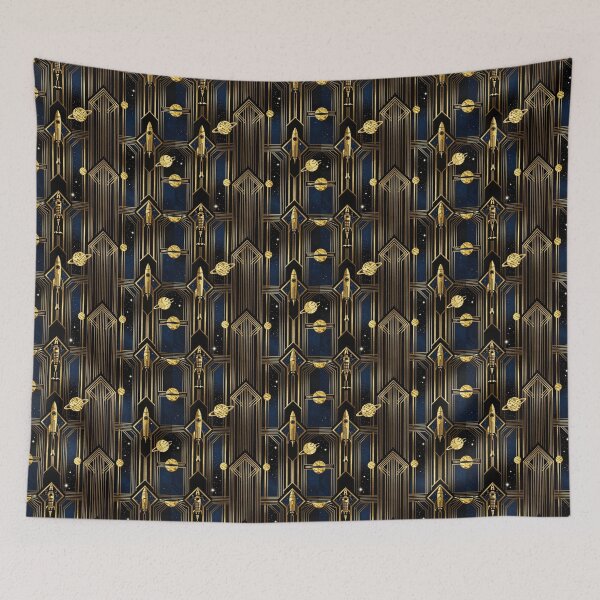 Item preview, Art Deco Galactic Luxe Seamless Pattern designed and sold by GalacticLabs.