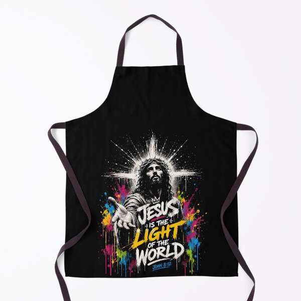 Item preview, Jesus Is The Light Of The World John 8:12 – Colorful Christian Faith Design designed and sold by PosiMCreations.