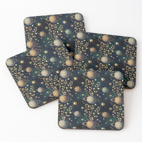 Item preview, Celestial Botanical Luxe Seamless Pattern designed and sold by GalacticLabs.