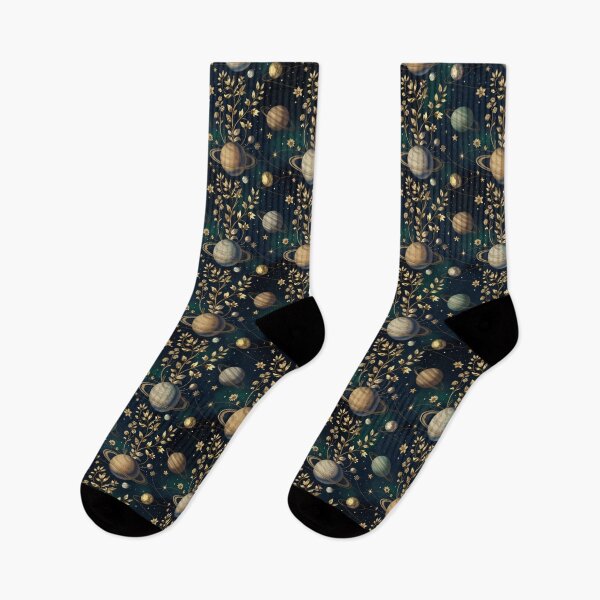 Item preview, Celestial Botanical Luxe Seamless Pattern designed and sold by GalacticLabs.