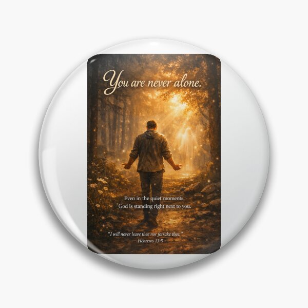 Item preview, You Are Never Alone — Hebrews 13:5  designed and sold by MastersDesignNk.