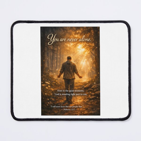 Item preview, You Are Never Alone — Hebrews 13:5  designed and sold by MastersDesignNk.