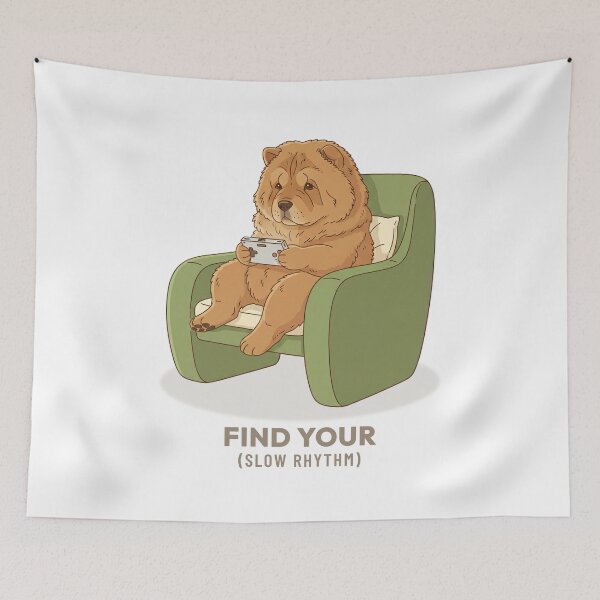 Item preview, Chow Chow Handheld Gaming Slow Living Aesthetic designed and sold by COZY VINTAGE animal.