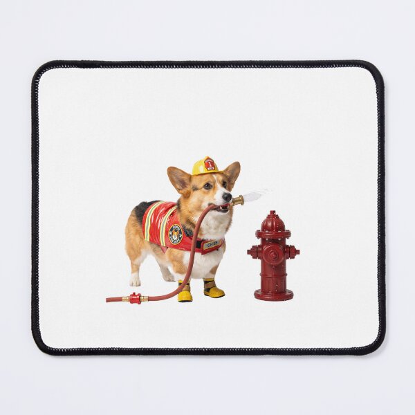Item preview, Firefighter Corgi designed and sold by PictoVibe.